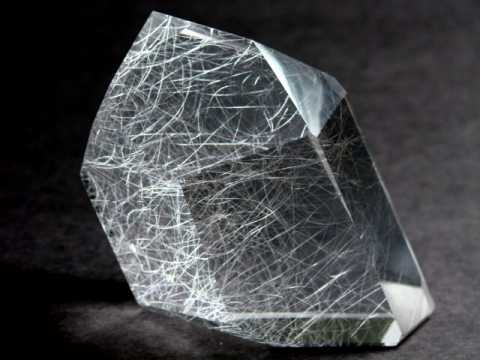 Rutilated Quartz: Polished Crystals of Natural Quartz Crystal with Rutile Inside